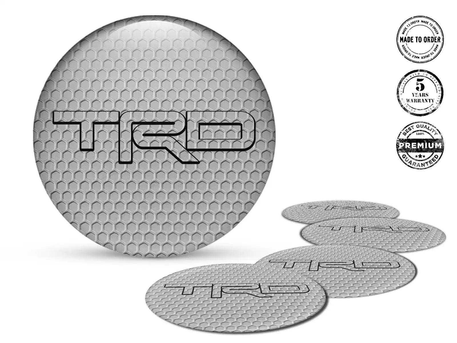 Toyota TRD Calcomanía de Rueda Edición Estilo de Cúpula Alta Calidad